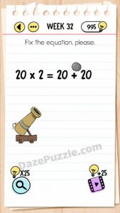 brain test week 32 answer