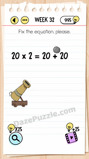 brain test week 32 answer