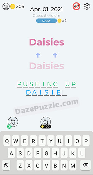 dingbats april 1 2021 daily puzzle answer