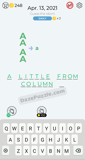 dingbats april 13 2021 daily puzzle answer