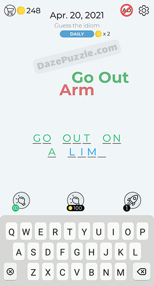 dingbats april 20 2021 daily puzzle answer