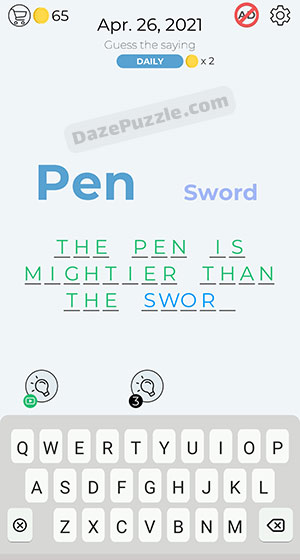dingbats april 26 2021 daily puzzle answer