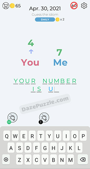 dingbats april 30 2021 daily puzzle answer