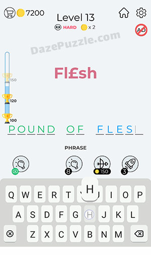 dingbats hard level 13 answer