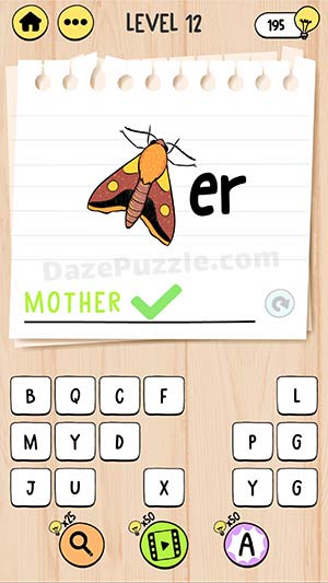 brain test tricky words level 12 answer