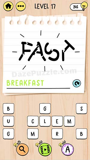 brain test tricky words level 17 answer