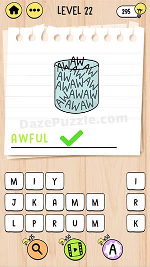 brain test tricky words level 22 answer