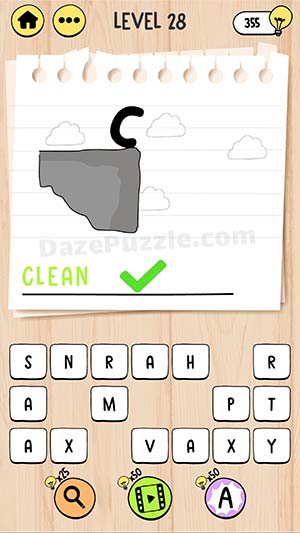 brain test tricky words level 28 answer