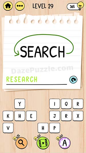 brain test tricky words level 29 answer