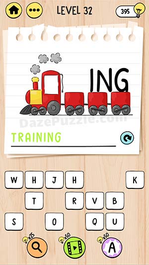 brain test tricky words level 32 answer