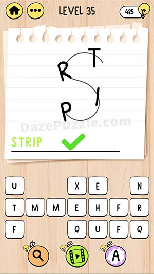 brain test tricky words level 35 answer