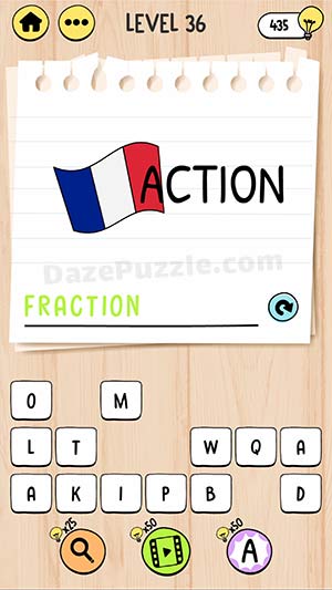 brain test tricky words level 36 answer