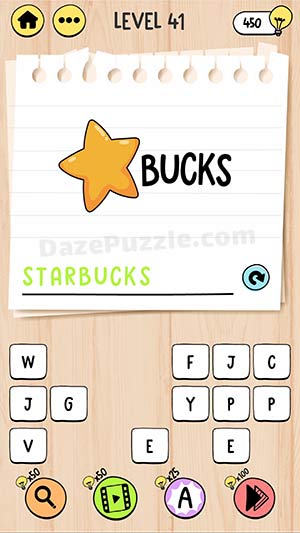 brain test tricky words level 41 answer