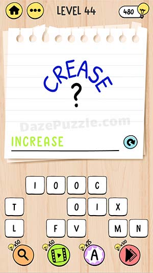 brain test tricky words level 44 answer