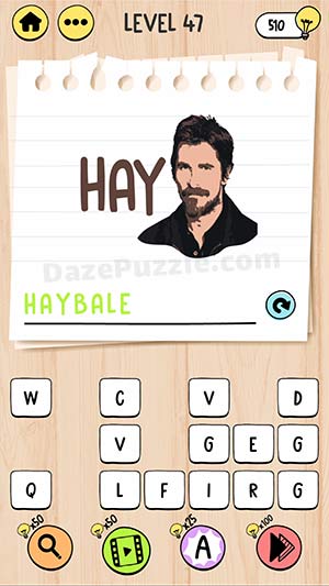 brain test tricky words level 47 answer