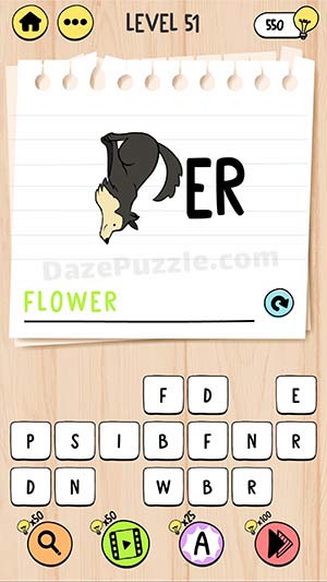 brain test tricky words level 51 answer