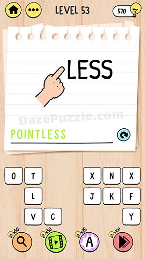 brain test tricky words level 53 answer