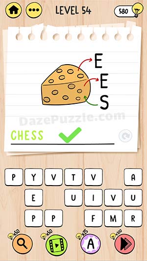 brain test tricky words level 54 answer
