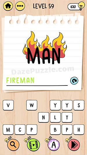 brain test tricky words level 59 answer