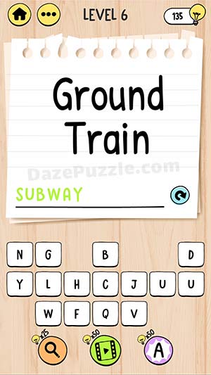 brain test tricky words level 6 answer