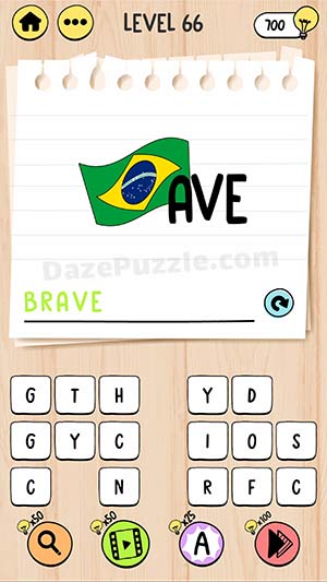 brain test tricky words level 66 answer