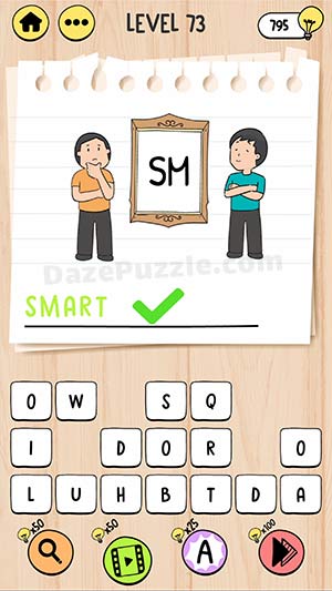 brain test tricky words level 73 answer