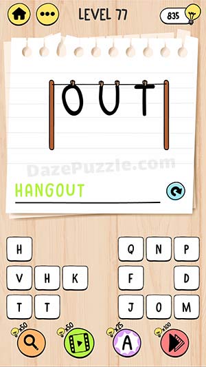 brain test tricky words level 77 answer