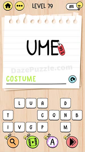 brain test tricky words level 79 answer