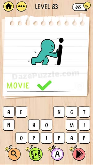 brain test tricky words level 83 answer