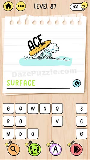 brain test tricky words level 87 answer