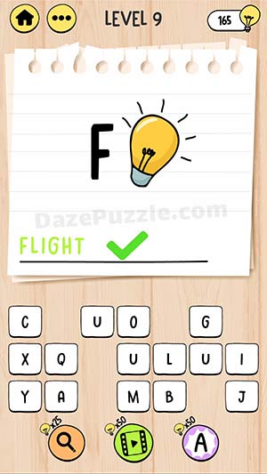 brain test tricky words level 9 answer