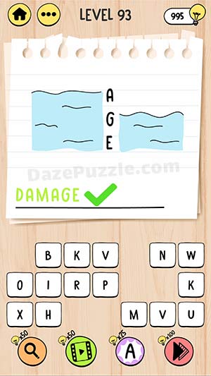 brain test tricky words level 93 answer