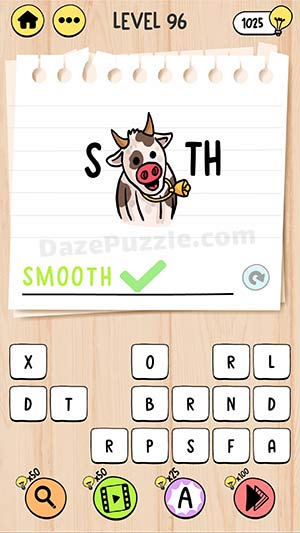 brain test tricky words level 96 answer