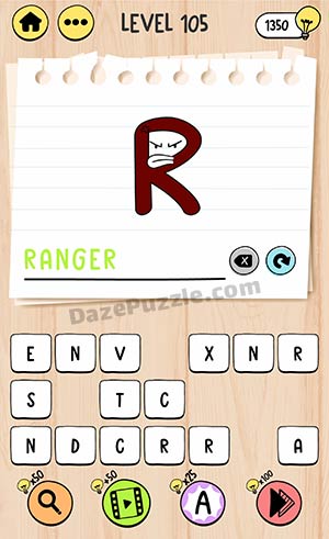 brain test tricky words level 105 answer