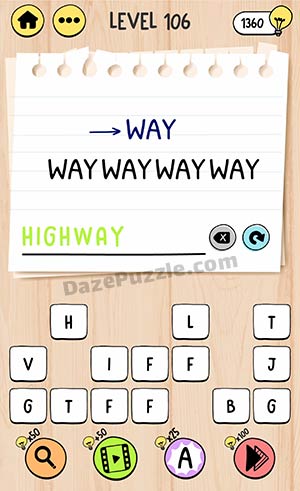 brain test tricky words level 106 answer