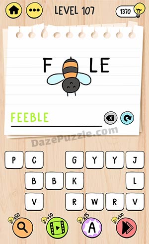 brain test tricky words level 107 answer