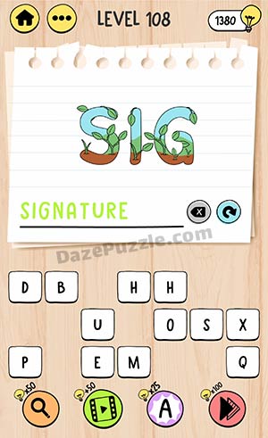 brain test tricky words level 108 answer