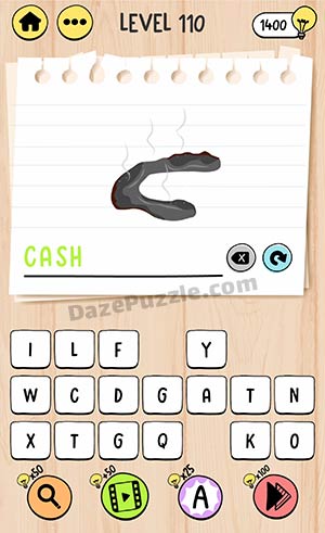 brain test tricky words level 110 answer