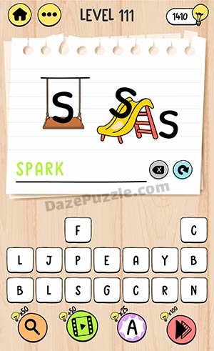 brain test tricky words level 111 answer