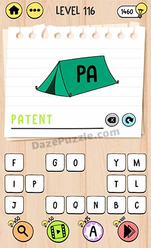 brain test tricky words level 116 answer