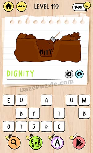brain test tricky words level 119 answer