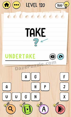 brain test tricky words level 120 answer