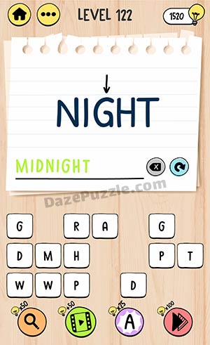brain test tricky words level 122 answer