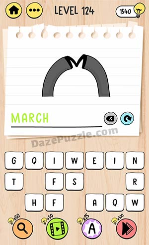 brain test tricky words level 124 answer