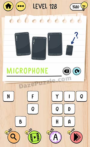 brain test tricky words level 128 answer