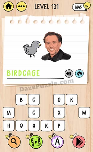brain test tricky words level 131 answer
