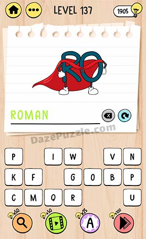 brain test tricky words level 137 answer