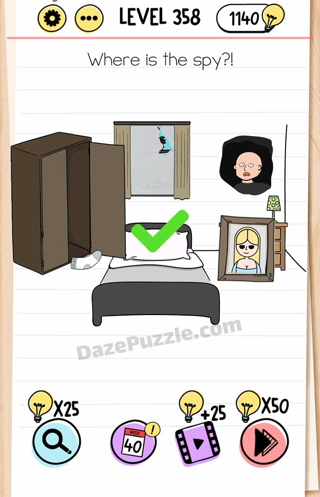 brain test level 358 answer