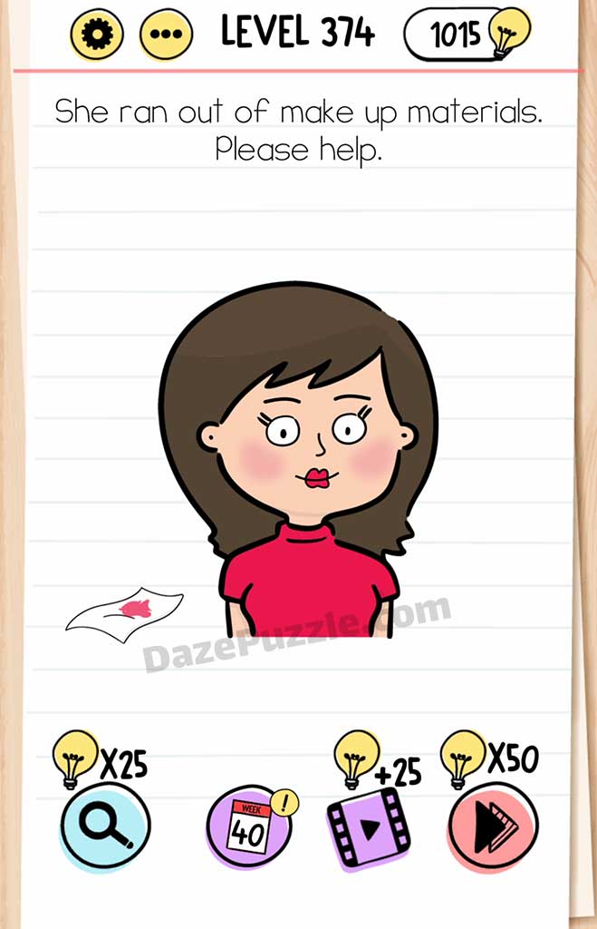 brain test level 374 answer