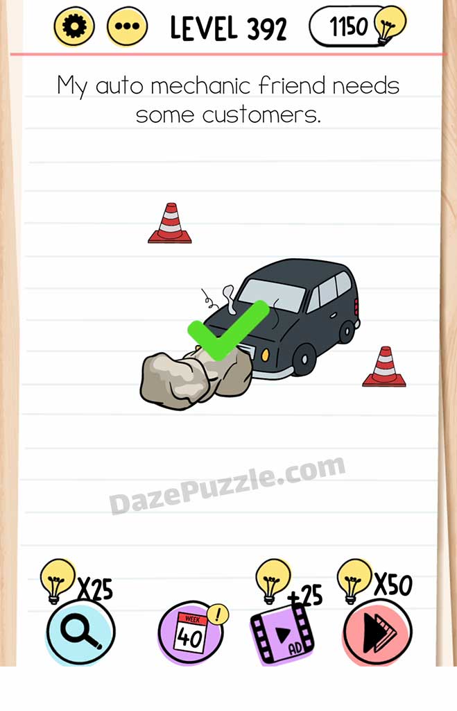 brain test level 392 answer